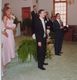 I love the look on Peter's face in this picture. As I was waiting to walk down that aisle to marry him, I could see his face through the doors, and  it brought joy to my heart!